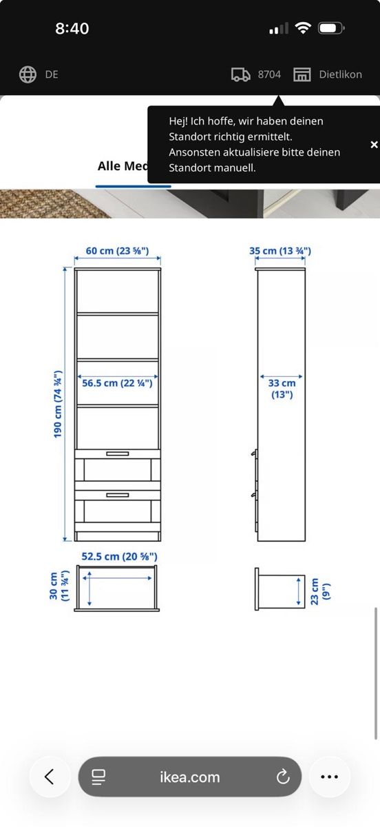 Ikea Regale: Ikea book shelf with drawer  – Gebraucht aus Herrliberg von mel_7gs8 1