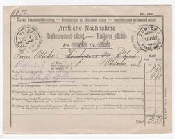 Amtliche Nachnahme 1902 Zürich - Wil   (A