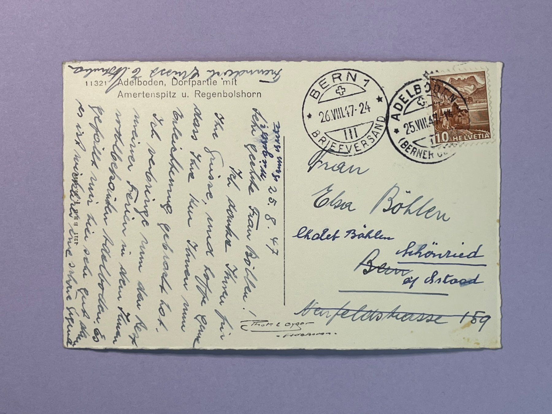 Cartoline postali: Adelboden - Dorfpartie – Usato da Steg VS venduto da _vinci_ 1