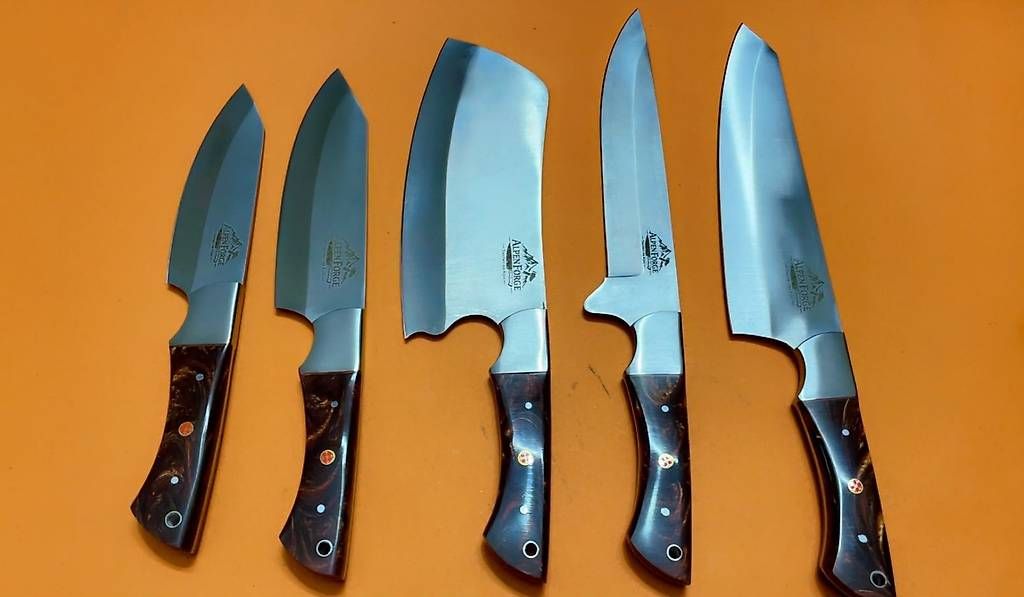 Coltelli da cucina: AlpenForge (Silver White) Premium Chef's Knife Sets – Nuovo e nell'imballaggio originale da Genève venduto da AlpenForge 3