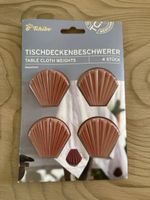 Tischdeckenbeschwerer Muschelform, 4 Stk. Magnetisch, Neu.