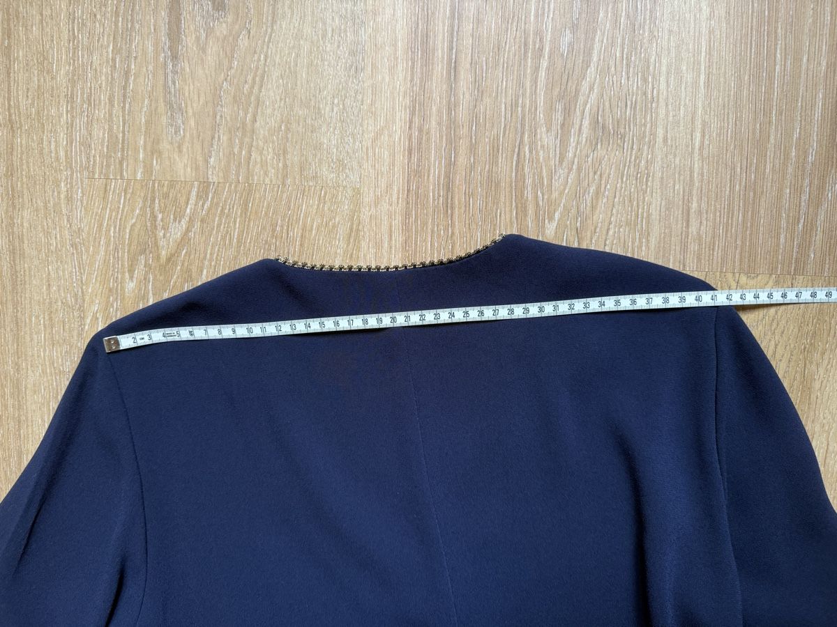 Gérard Darel Vestiti: Robe bleu marine liseré doré Gérard Darel, t.42 – Usato da Tavannes venduto da Thriftshop 2