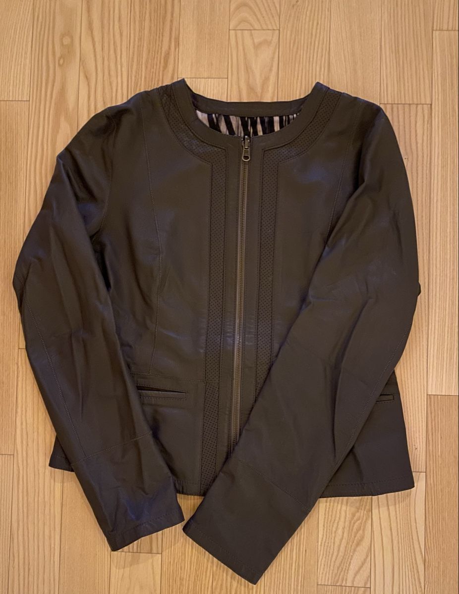 Giacche: Kunstlederjacke anthrazit – Usato da Stallikon venduto da shop100