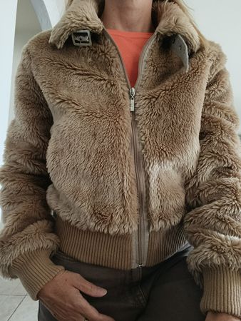VESTE PELUCHE ZEBRA BEIGE S