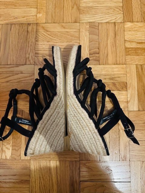 Damenschuhe: Chaussures escarpins espadrilles compensées noires Taille 40 – Neu (gemäss Beschreibung) aus Lausanne von Magic1900 1