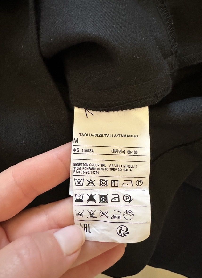 Sisley Chemisiers: Sisley Blouse Black Size M flared sleeves new – Neuf (Voir description) à Luins par vvs_7kqr 4