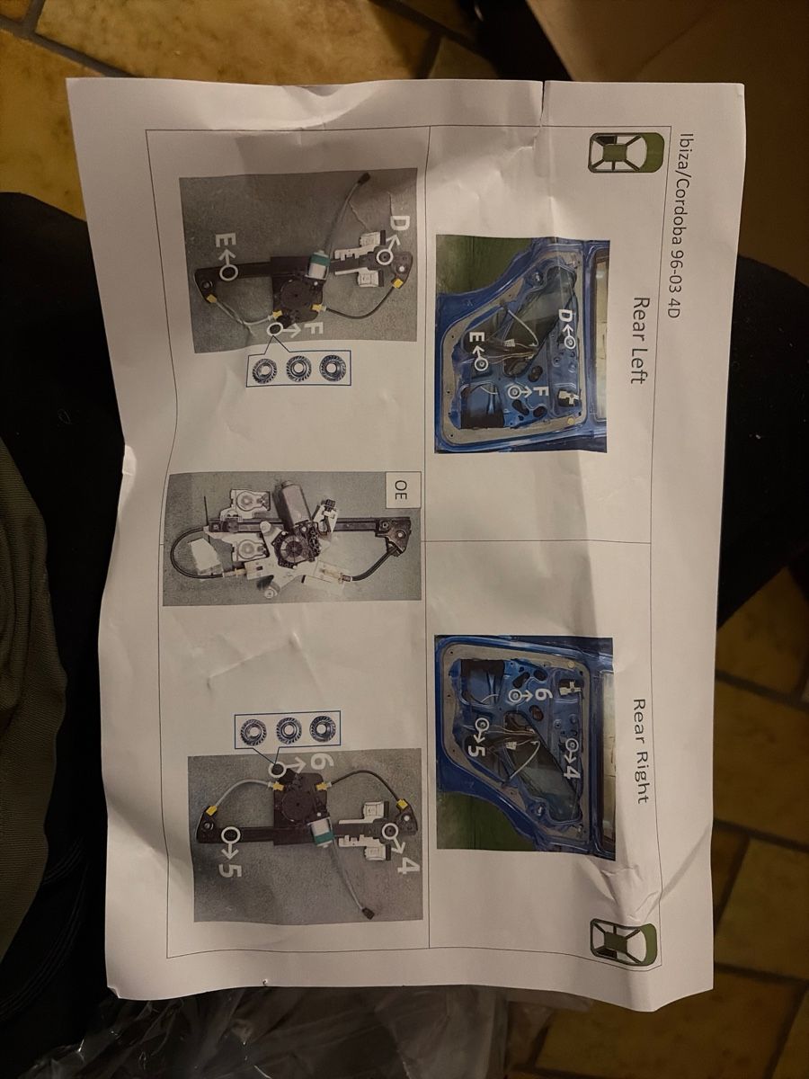 Tutti pezzi di ricambio auto: Lève-vitre électrique arrière gauche – Nuovo e nell'imballaggio originale da Avenches venduto da Myth_Cloth 2