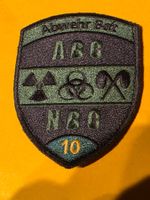 ABC NBC Abzeichen Badge Bat 10 Grun Klett Original neu