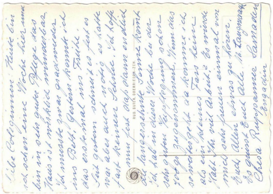 Cartoline postali: Samedan - Skilift mit Dorf – Usato da Binningen venduto da Mountainrider 1