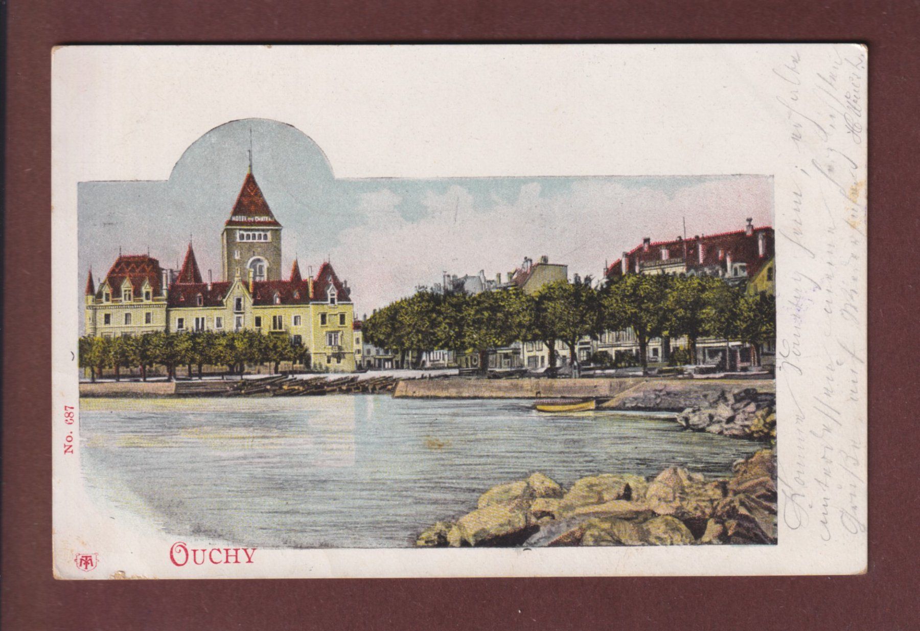 Ansichtskarten: LAUSANNE - Ouchy - Château - 1902 – Gebraucht aus Pully von nicecards