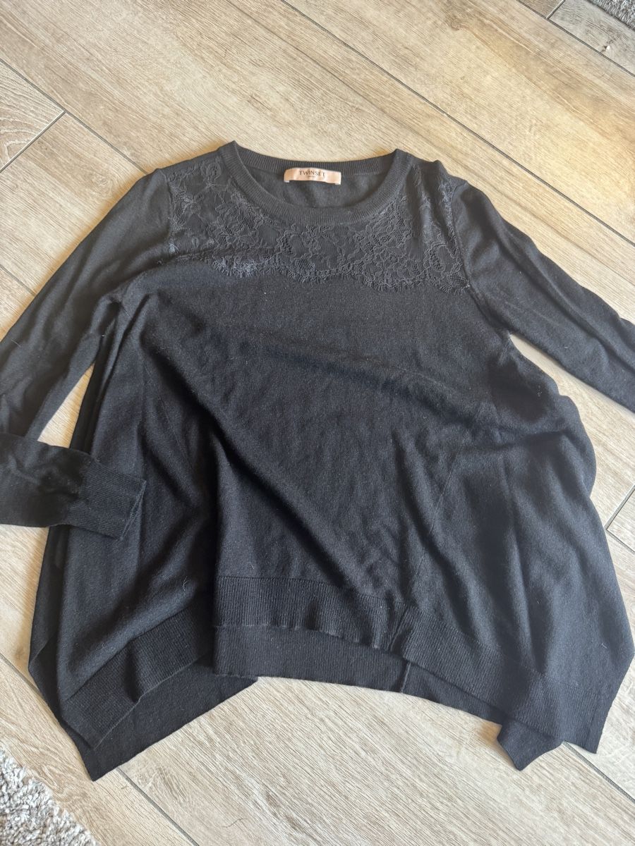 Twinset Pullover & Sweatshirts: twin set gr. 36 strickpulli schwarz  – Gebraucht aus Seengen von Shiara