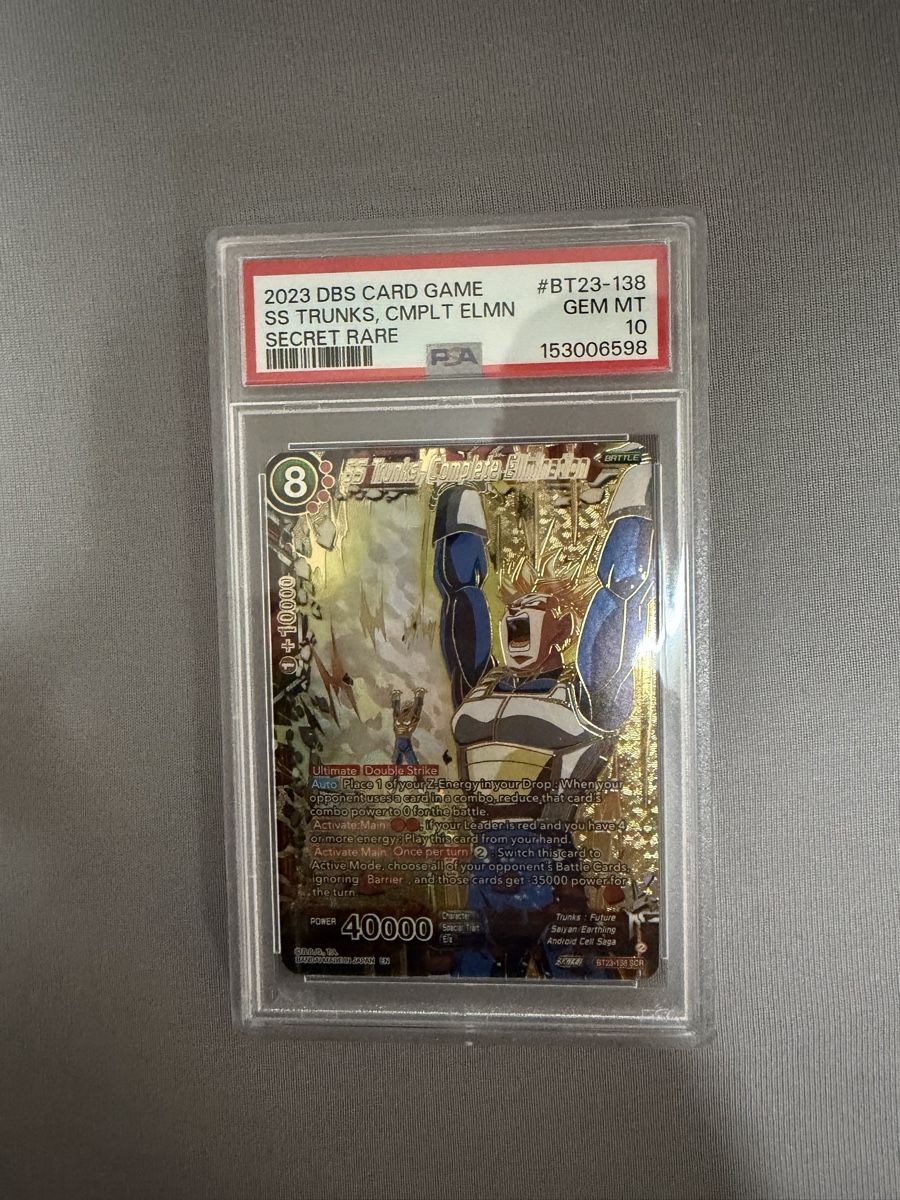 Bandai Carte collezionabili: DBS SS Trunks Secret Rare PSA 10 – Nuovo (secondo la descrizione) da Niederhasli venduto da tcgpoint