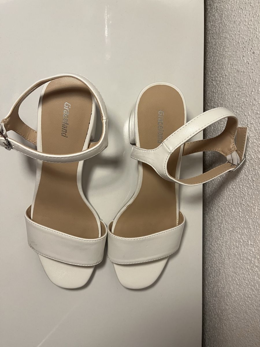 Graceland Scarpe da donna: Weisse Blockabsatz-Sandalen, Grösse 38 – Usato da Oetwil a.d. Limmat venduto da Onaledi 2