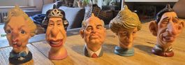 Seltene Vintage Satirefiguren/ ikonische Spitting Image F.