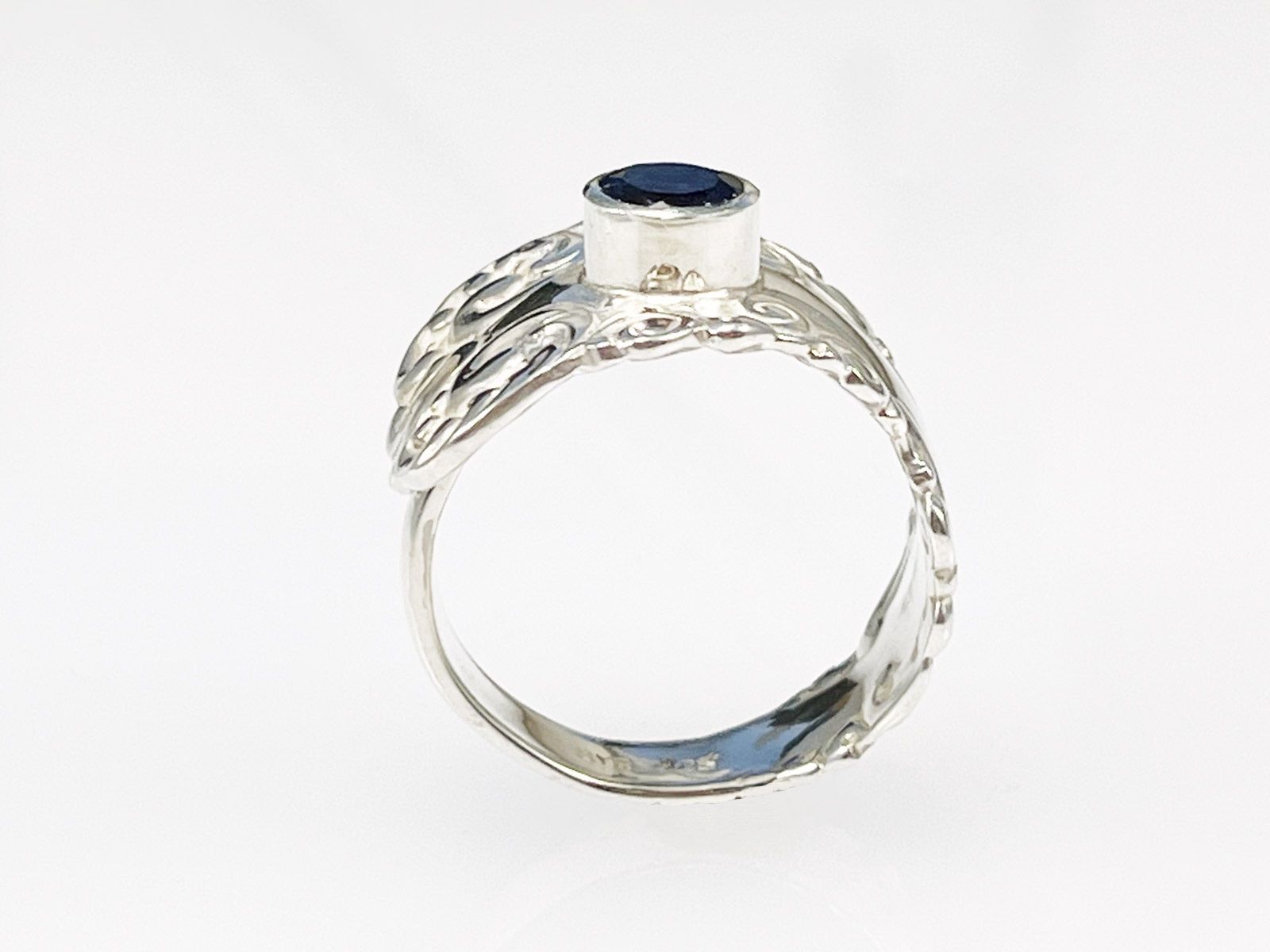 Anelli: Offener Silberring mit Iolith – Nuovo e nell'imballaggio originale da Meilen venduto da Byrd-bijoux 4
