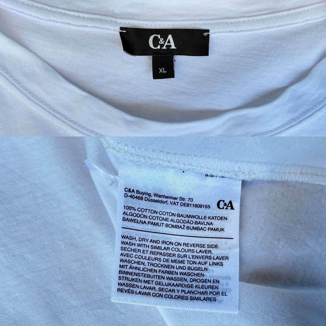 C&A T-shirt: T-shirt, 100% Coton – Usato da Thônex venduto da BrYu 6
