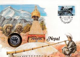 Münzbrief     Nepal