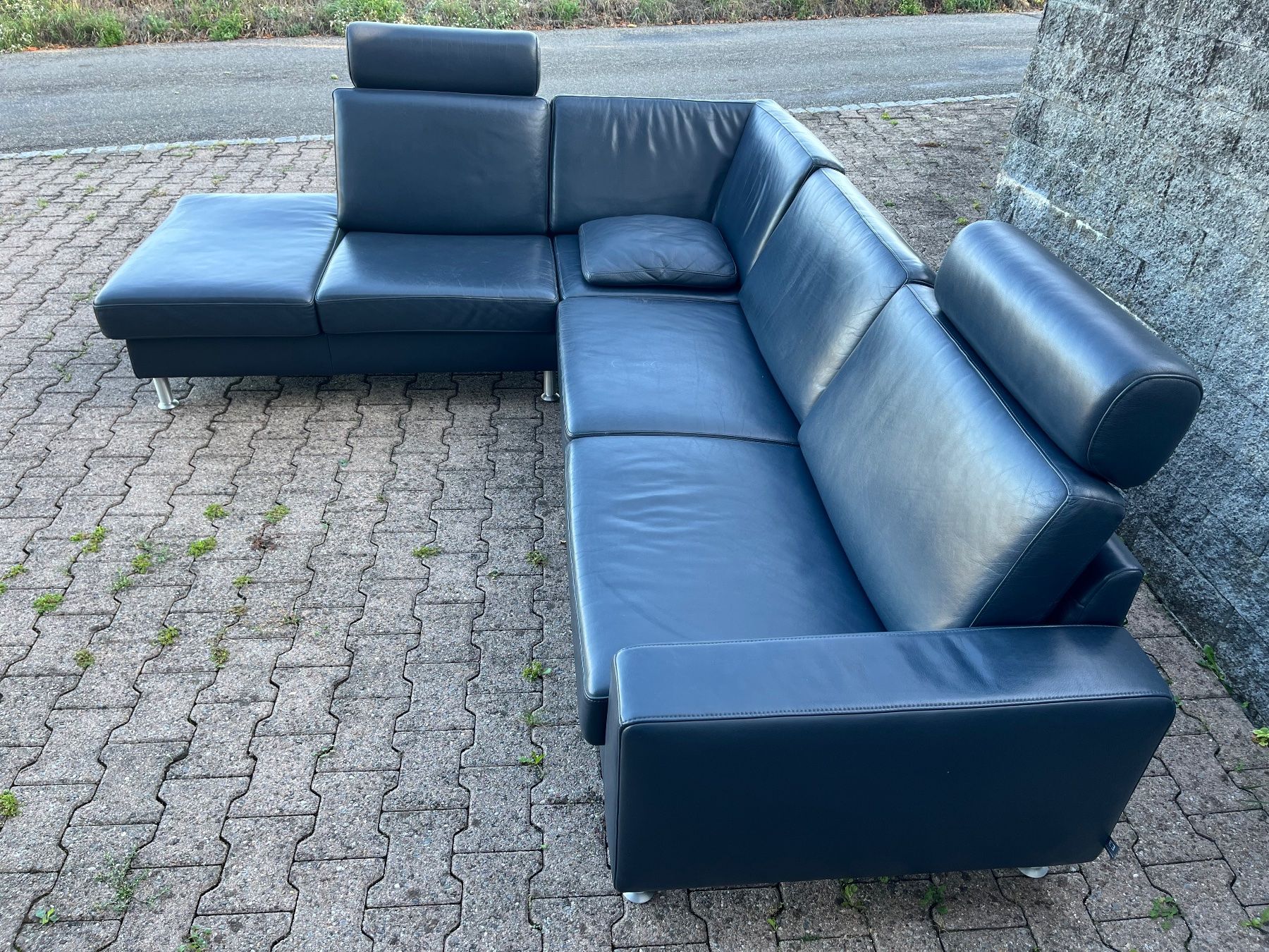 Pfister Divani: Ewald Schillig Ecksofa aus Echtleder – Usato da Feldbach venduto da Olive1 9