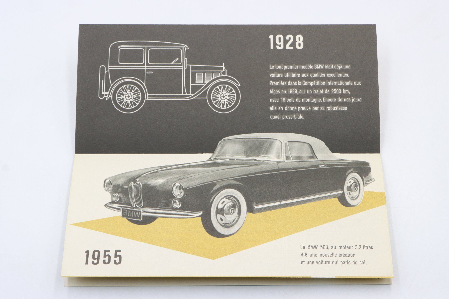 BMW Documents: BMW Modellprogramm 501 / 502 / 503 / 507 1955 Prospekt – D'occasion à Bühl b.Aarberg par Collectorpassions 7
