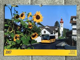 Postauto Schweiz Kalender 2007 Wandkalender Format 30x42 cm