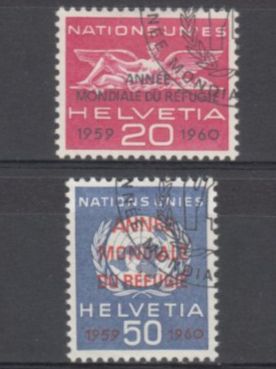 Alle Briefmarken: SBK D Vll 31 - 32 mit ET 07.04.1960 – Gebraucht aus Bürglen TG von StampGraf