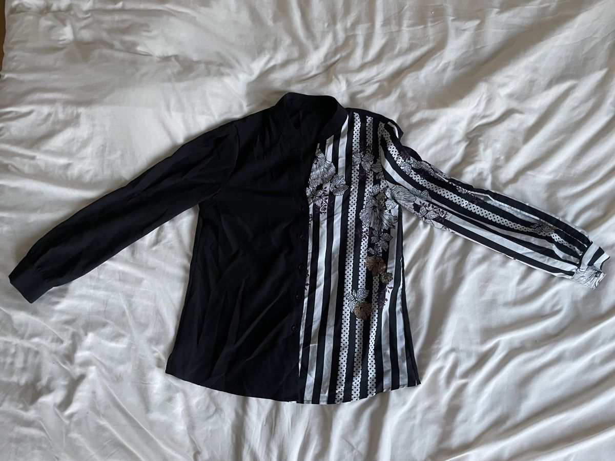 Shein Camicette: Schicke Bluse mit Streifenmuster, Grösse S – Usato da Rafz venduto da Bina261