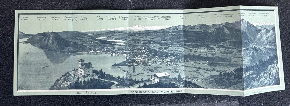 Cartoline postali: Lugano Monte Bre Prospekt  – Usato da Horw venduto da Tellbub 1