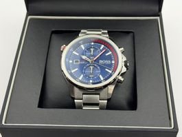 Elegante BOSS Herrenuhr Chronograph Edelstahl