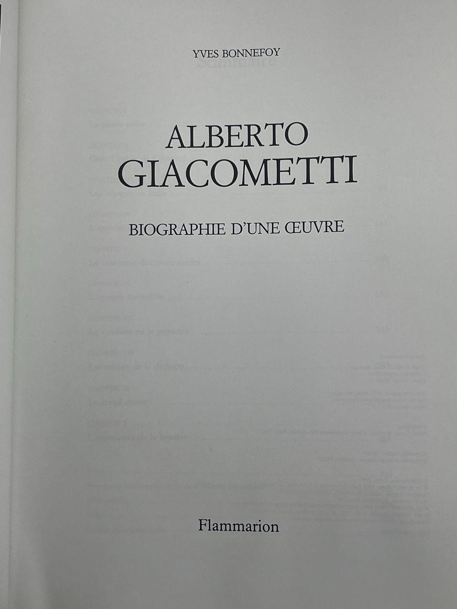 Libri: Giacometti Yves Bonnefoy – Usato da Wettingen venduto da NickInc 1