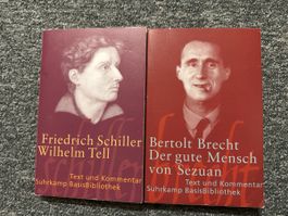 2 Suhrkamp BasisBibliothek Bücher Schiller Brecht