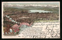 Litho Zürich, Gesamtansicht des Ortes