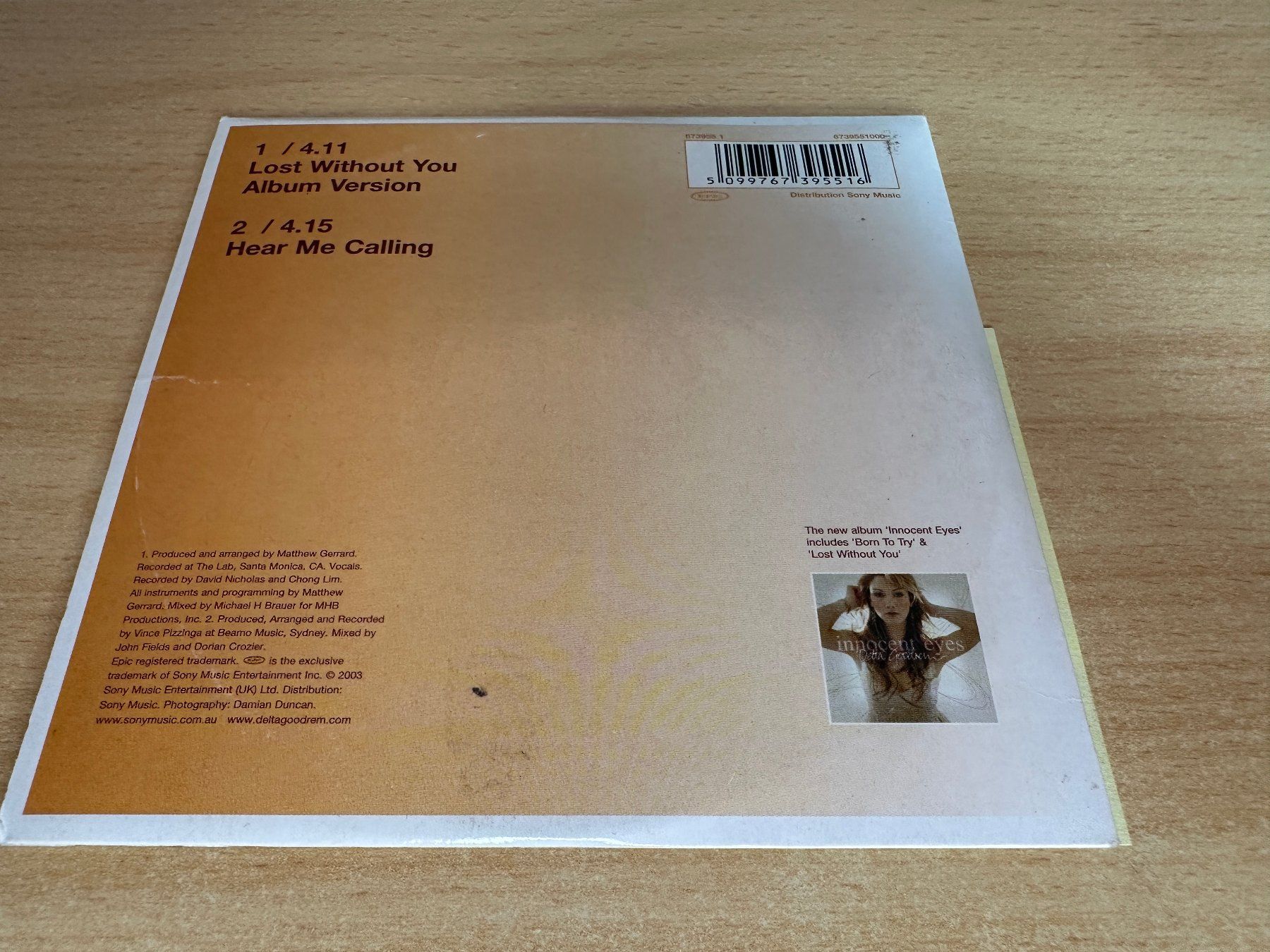 CDs: Delta Goodrem – Lost Without You - Single CD – Gebraucht aus Rikon im Tösstal von Alpenmutz 1