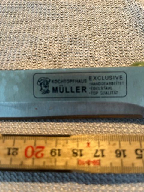 Küchenmesser: Messer Marke Kochtopfhaus Müller    224gr – Neu (gemäss Beschreibung) aus Altbüron von Februar26 1