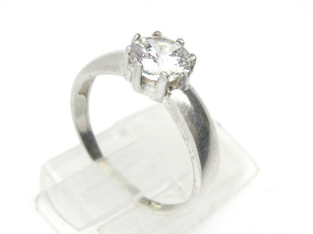 Anelli: Ring Silber 925 Gr. 56 weisser Schmuckstein – Usato da Ermatingen venduto da Decovin