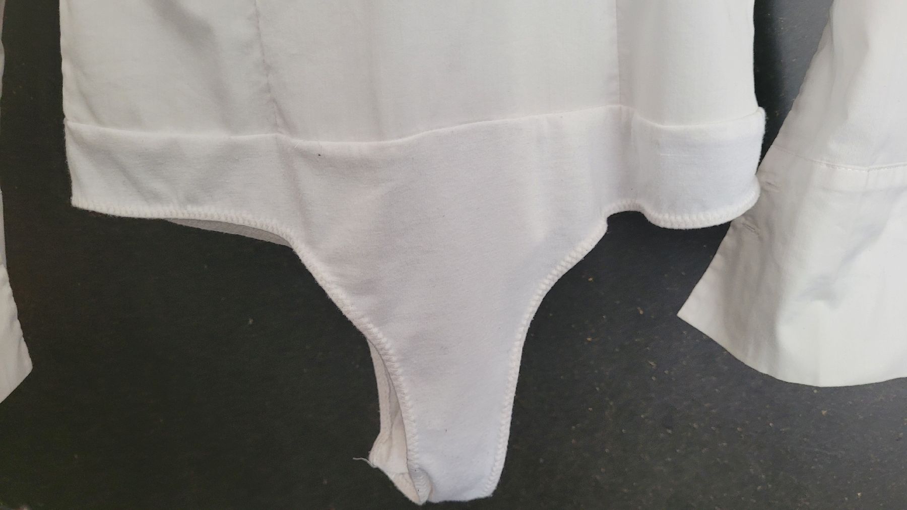 Hallhuber Blusen: Hallhuber Basic Body Bluse Weiss Grösse 36 – Gebraucht aus Suhr von Fritz28 5