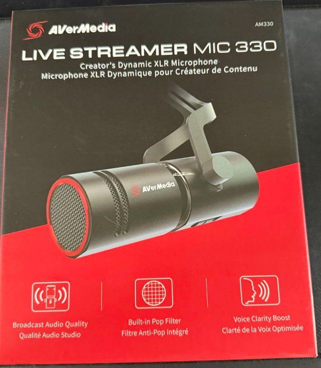 Microfoni: AVerMedia Live Streamer MIC 330  condenser xlr microphone – Nuovo (secondo la descrizione) da Geneve venduto da T36 3