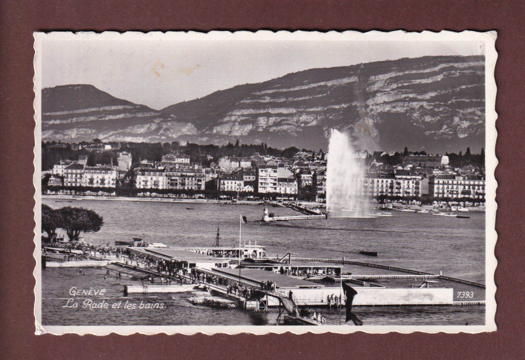 Cartoline postali: GENEVE - La Bains - 1948 – Usato da Pully venduto da nicecards-shop