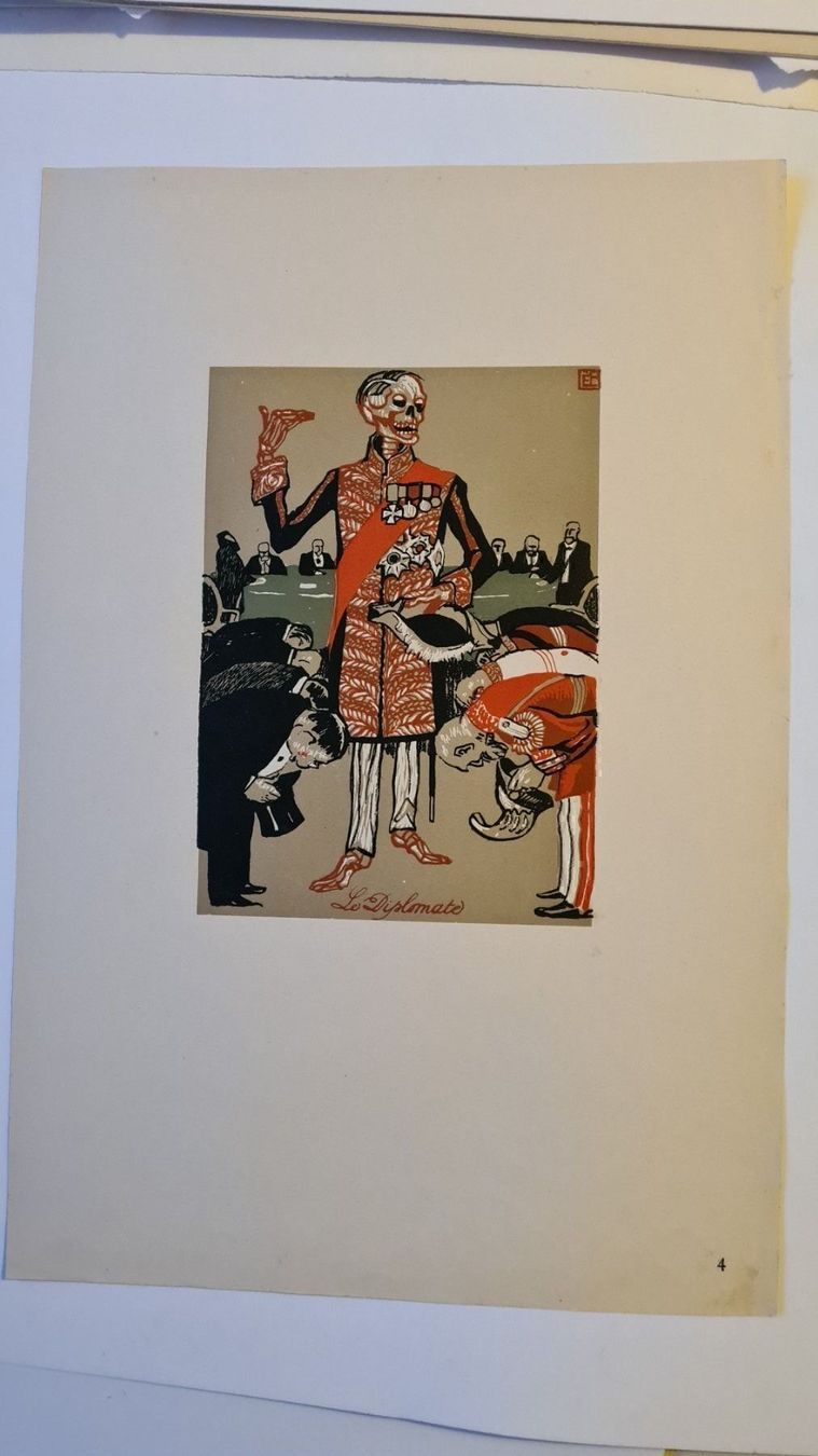 Poster & Bilder: Edmond Bille Farblithografie "un dance – Gebraucht aus Emmenbrücke von Kunstankaufverkauf9