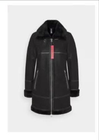Sherling / leather winter coat XS-S