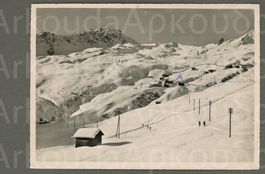 AK sw Arosa GR Hörnlihütte, Skilift ≈ 1958