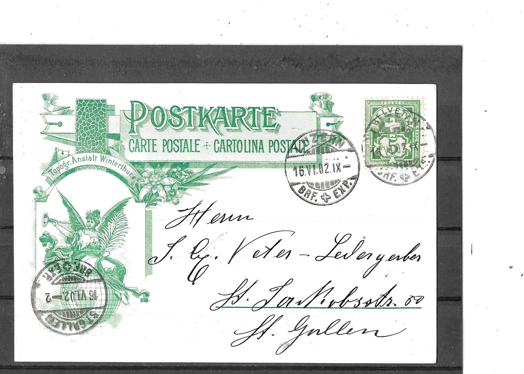 Ansichtskarten: UR Axenxtrasse 1902 – Gebraucht aus Schocherswil von Wilare 1
