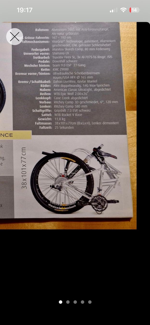 Dahon Biciclette: Dahon Klappvelo mit grossen Rädern – Usato da Zürich venduto da divertimento4 9