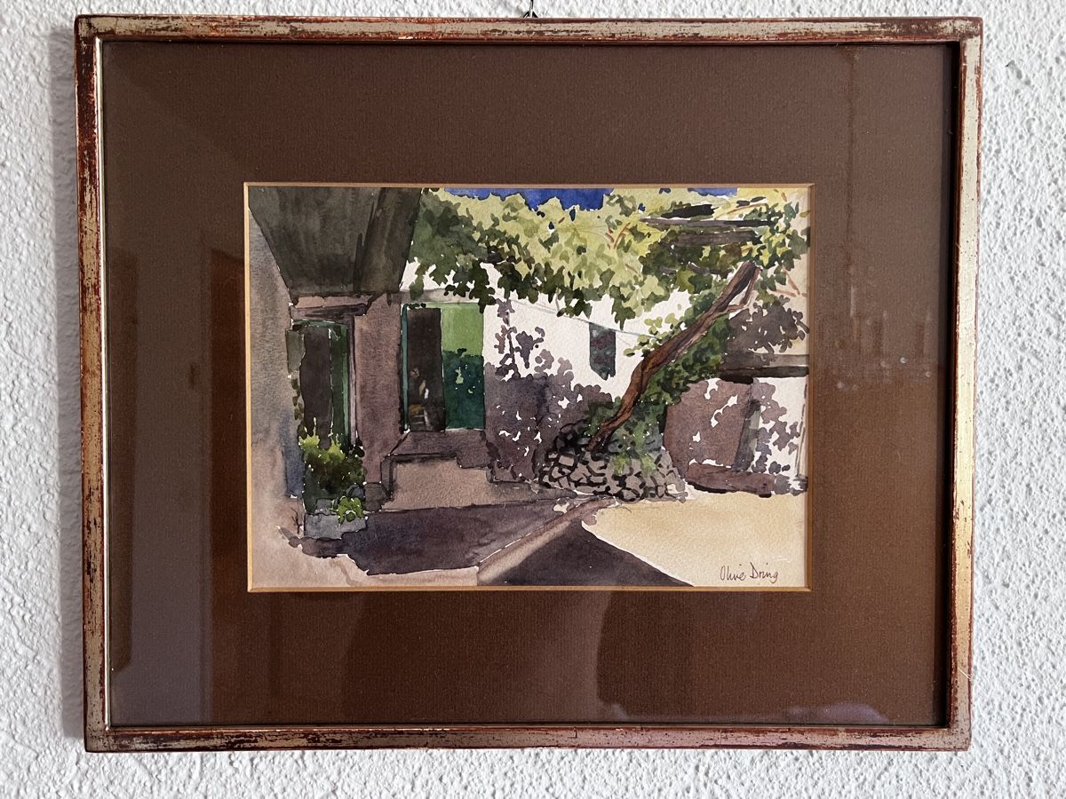 Poster & Bilder: Aquarell von Olive Dring gerahmt gebraucht – Gebraucht aus Neuenegg von Magosaurus 2