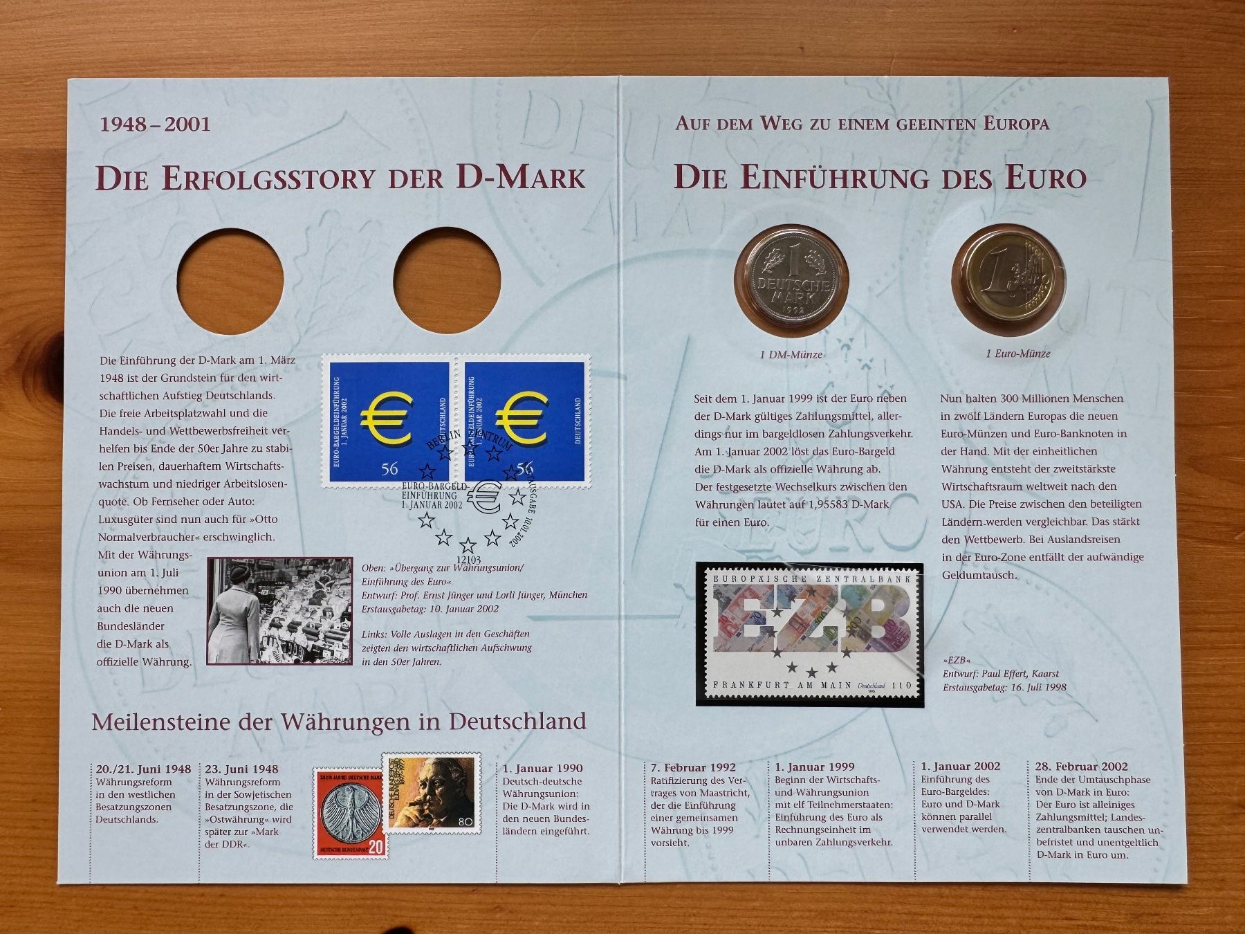 Tutti le monete: Numisblatt Einführung des Euro – Usato da Meilen venduto da coins4sale