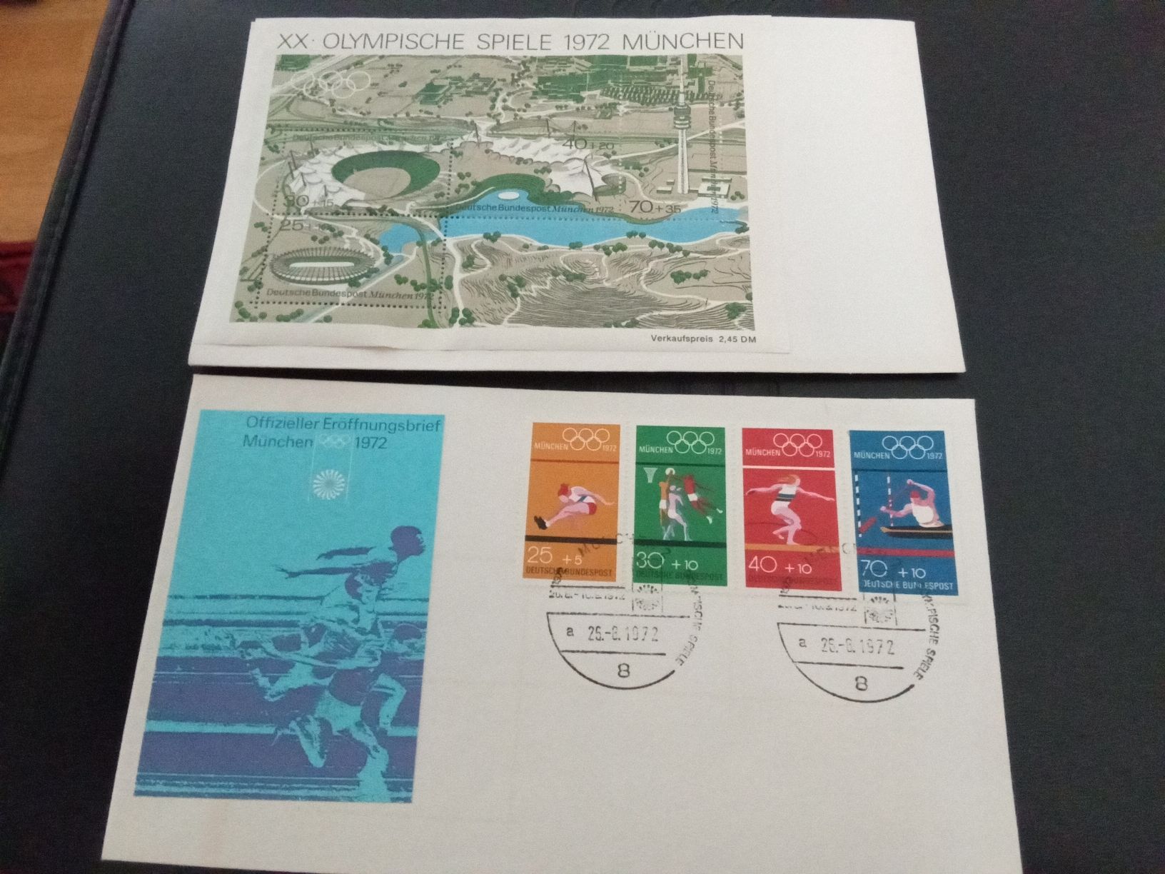 Alle Briefmarken: OLYMPISCHE SPIELE MÜNCHEN 1972 – Gebraucht aus Muri BE von Alk
