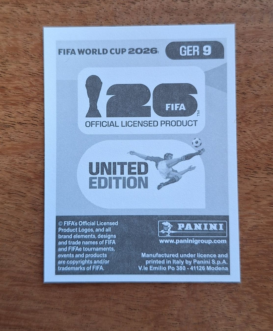 Panini Carte collezionabili: Panini Maximilian Mittelstädt GER 9 – Nuovo (secondo la descrizione) da Romanens venduto da Crocette 1