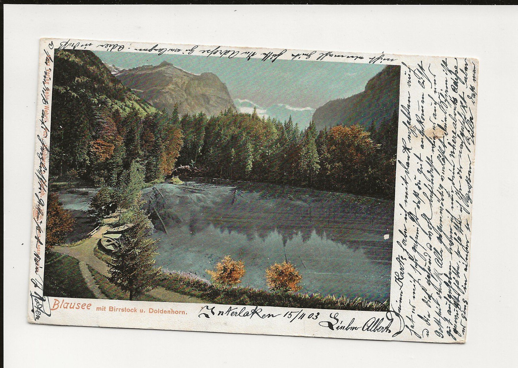Cartes postales: AK 1903 Blausee – D'occasion à Greifensee par 315WDO