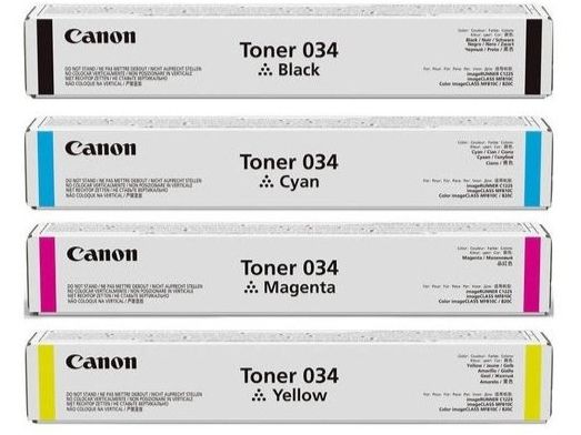 Canon Cartucce per stampanti & toner: Canon Toner 034- 4 colors – Nuovo e nell'imballaggio originale da Ecublens VD venduto da Netfinity