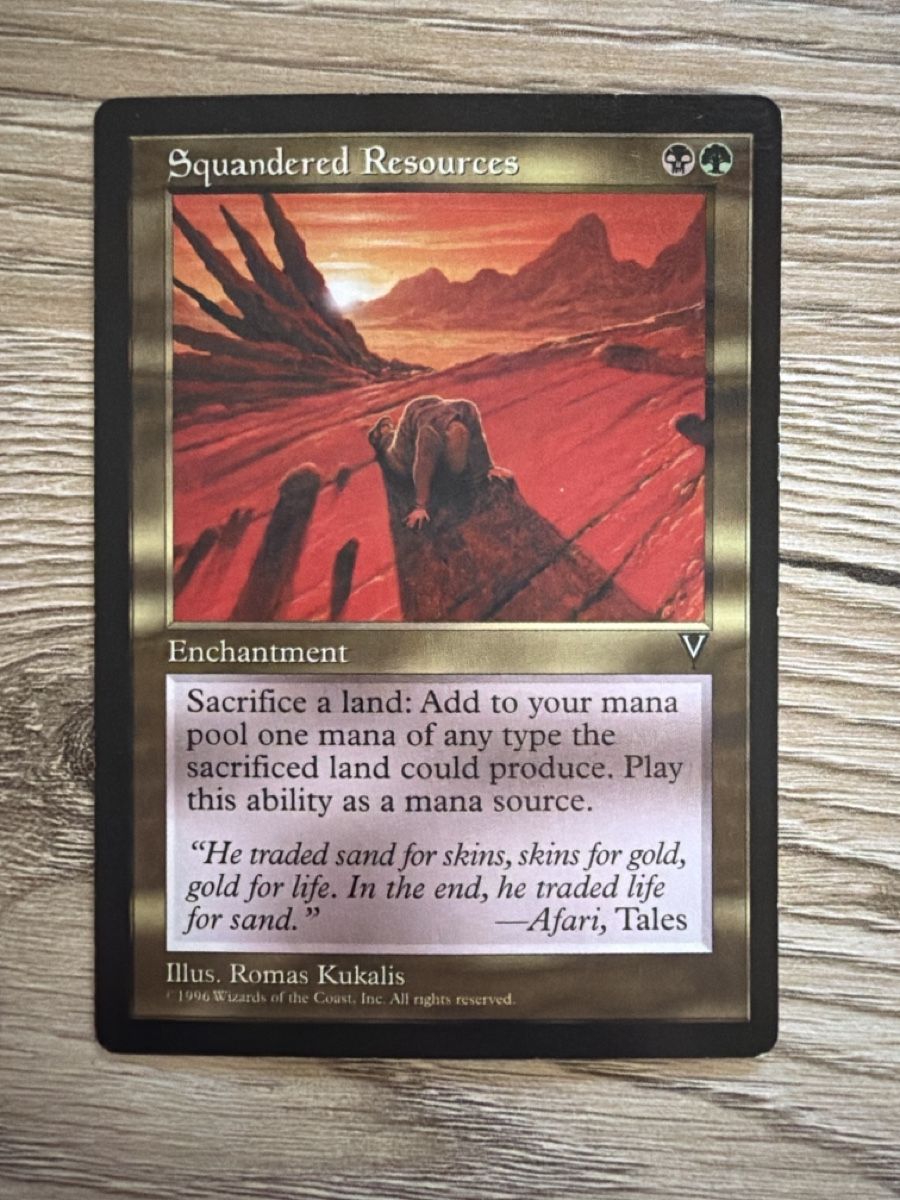 Magic The Gathering Carte collezionabili: Magic the Garhering: Squandered Resources, EX – Usato da St. Gallen venduto da lob_bkw9