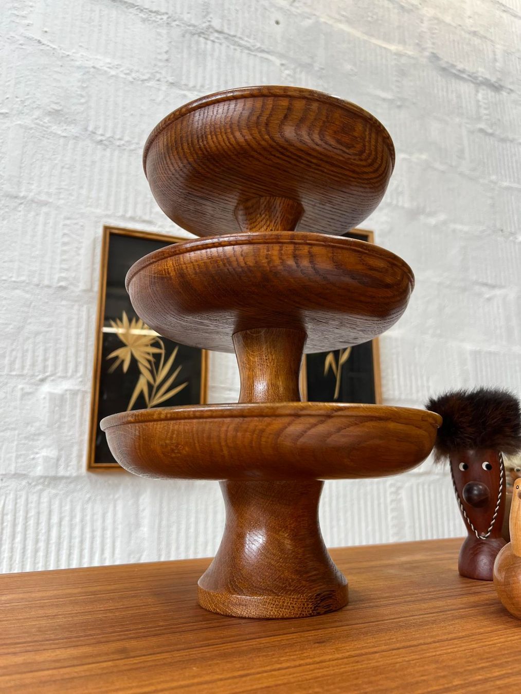 Ciotole: MCM Teak - Holzschale / Etagere - Denmark – Usato da Walzenhausen venduto da stilvollwohnen 7